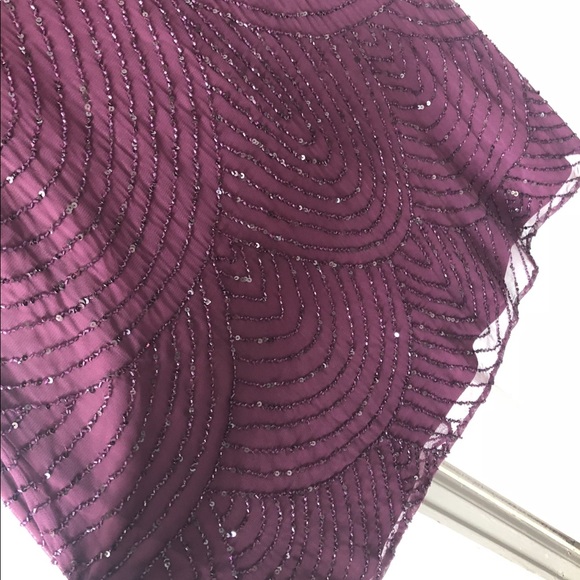 Adrianna Papell long beaded blouson gown - Picture 1 of 5